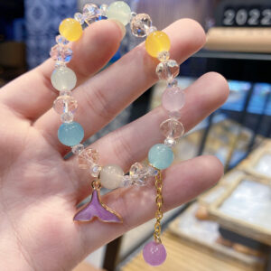 R21 purple fishtail bracelet candy color