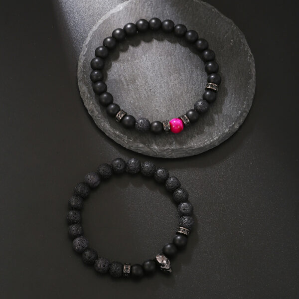 O1CN01EHlnOR1IWhh5XN5Ug_3494910901-0-cib Wholesale Zircon Skull Volcanic Stone Beads Men's Bracelet