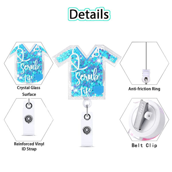 Wholesale Doctor Nurse Easy Pull Buckle Clip Acrylic Keychain