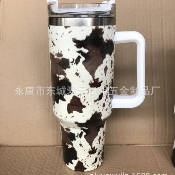 Wholesale Tumbler Leopard Pattern Stainless Steel Ice Bullies Cup
