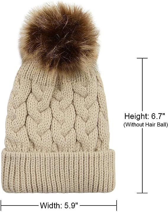 Wholesale Autumn and Winter Children's Wool Ball Thickened Baby Versatile Knitted Twist Warm Kids Beanie