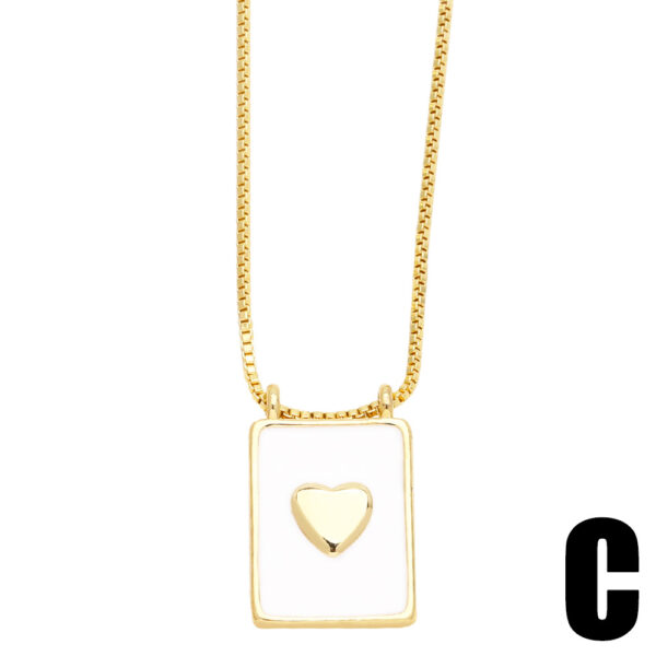 O1CN01EMeH7l2JAYLInA5ZQ_2926419381-0-cib Wholesale Square Card Square Virgin Cross Clavicle Chain 18K Gold Plated