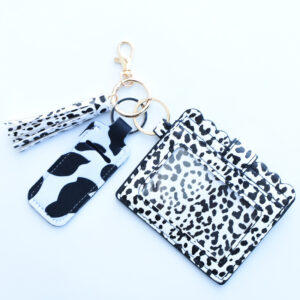 Black and white leopard print