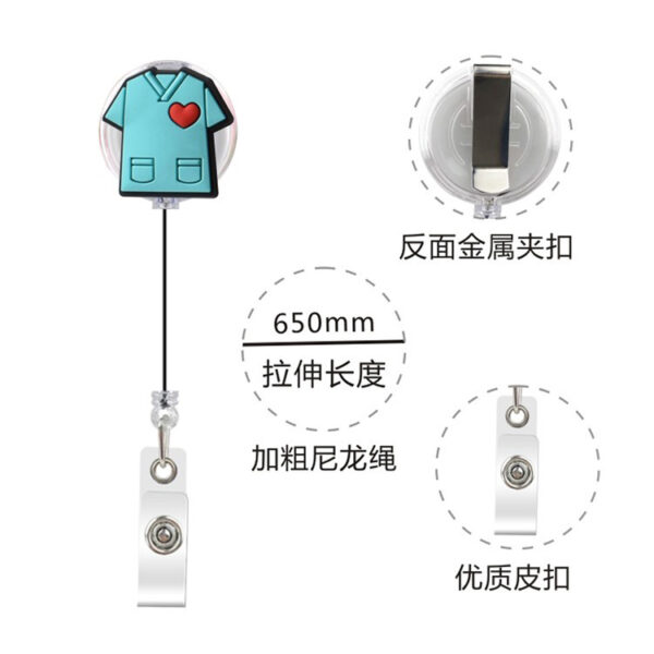 O1CN01EMtIY51lp8PixcP8c_3302584867-0-cib Wholesale PVC Doctor and Nurse Badge Card Keychain