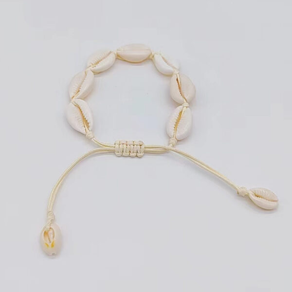 Wholesale Bohemian Colored Rope Braided Natural Shell Bracelets
