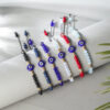 Wholesale Devil Eye Crystal Beads Alloy Bracelet