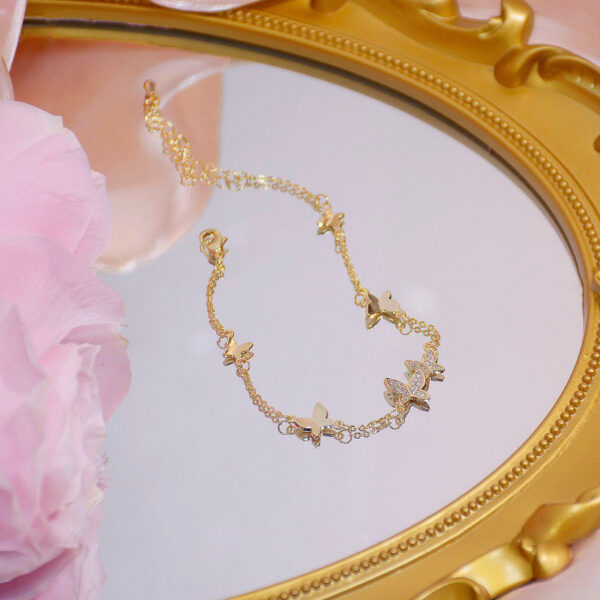 Wholesale Diamond Butterfly Alloy Bracelet
