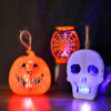 Wholesale Halloween Pumpkin Lantern LED Colorful Electronic Skull Candle Light
