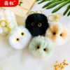 Wholesale Plush Kitten Head Keychain