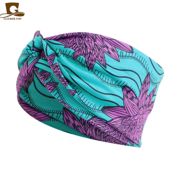 Wholesale Printed Cross Cloth Headband