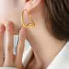 Wholesale Fashion Geometry Gold Plated Earring