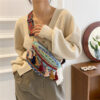 Wholesale Straw Woven Ethnic Style Tassel Woven Bag