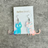 Wholesale Halloween Colorful Cat Fun Color-changing Acrylic Drop Earrings