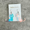 Wholesale Halloween Colorful Cat Fun Color-changing Acrylic Drop Earrings