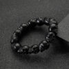Wholesale Beaded Punk Resin Halloween Skull Bracelet
