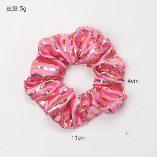 Wholesale Striped Cloth Hair Scrunchies