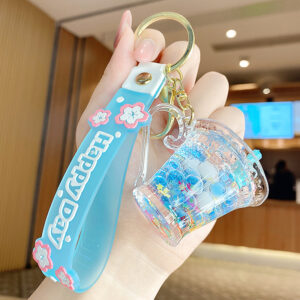 Iceberg milk tea cup-blue