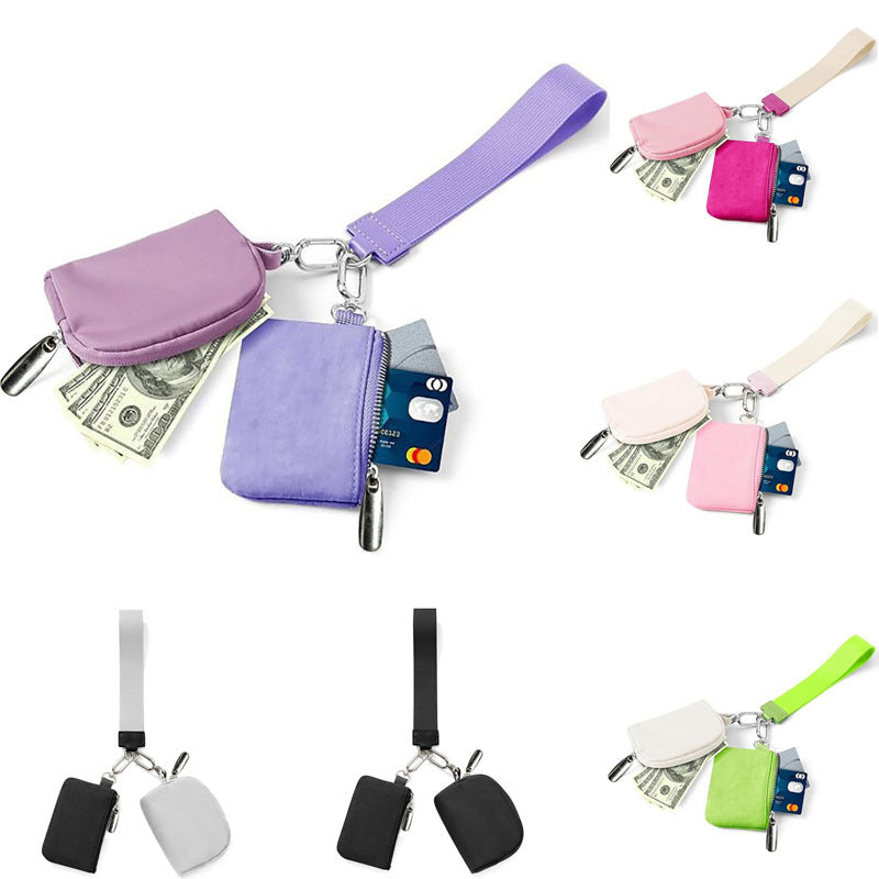 Wholesale Macaron Color Fresh Sweet Miko Coin Keychain