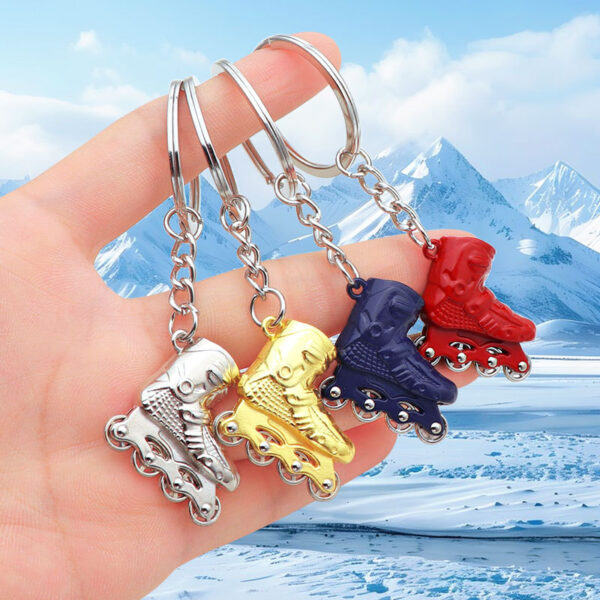 Wholesale Metal Skate Keychain