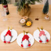 Wholesale New Faceless Old Man Fabric Knife and Fork Cutlery Set for Christmas Decoration