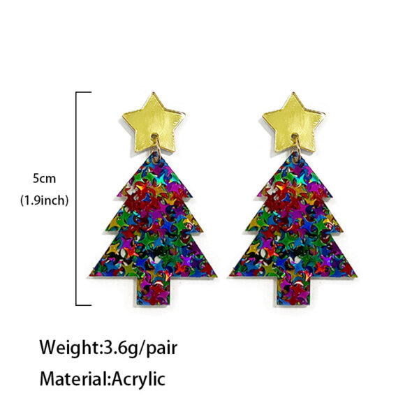 O1CN01EolqdQ1zp31RHsAXg_2215459036762-0-cib Wholesale Christmas Tree Glitter Mirror Acrylic Earrings