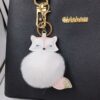 Wholesale Fox Pu Leather Plush Bag Keychain