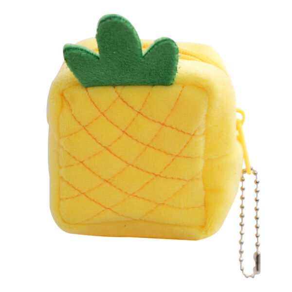 Wholesale Fruit Series Plush Coin Purse Keychain