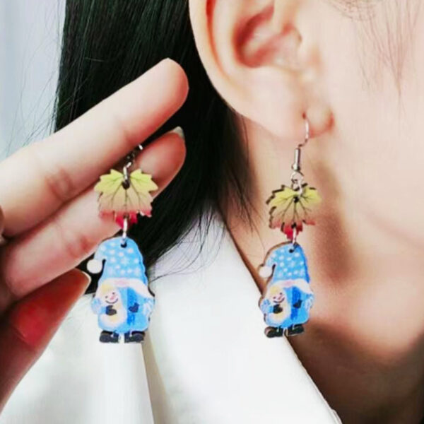 O1CN01EsTYAo1T3M68wbu4N_2677772326-0-cib Wholesale Christmas Santa Printed Wood Earrings