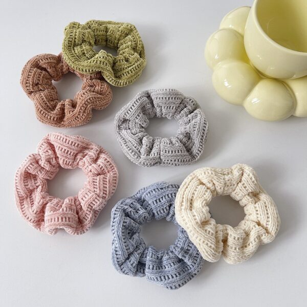 Wholesale Autumn and Winter Woolen Knitted Large Intestine Hair Ties