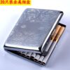 Wholesale Fashion 20 Pack Metal Clip Iron Creative Personality Automatic Open Cap Cigarette Box