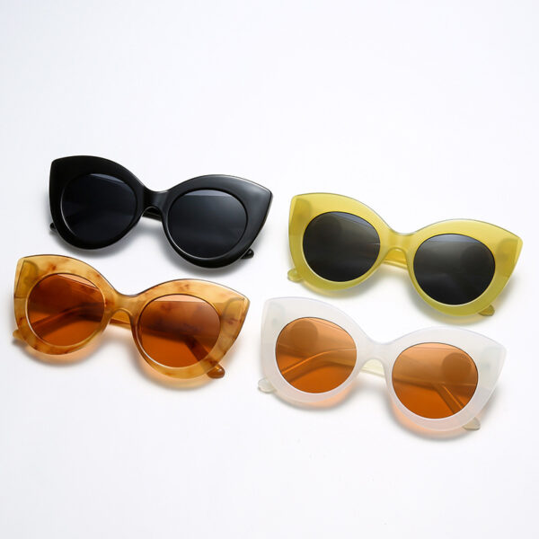 Wholesale PC Cat's Eye Large Frame Women's Sunglasses
