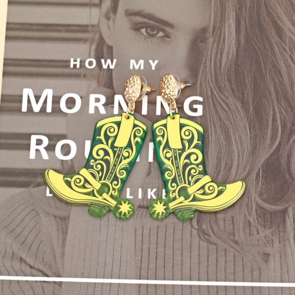 O1CN01F1LzZO2JjMPVxc9BA_3025409457-0-cib Wholesale Western Cowboy Boots Acrylic Earrings