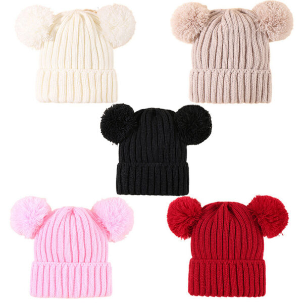 Wholesale Children's Plain Knitted Acrylic Hats