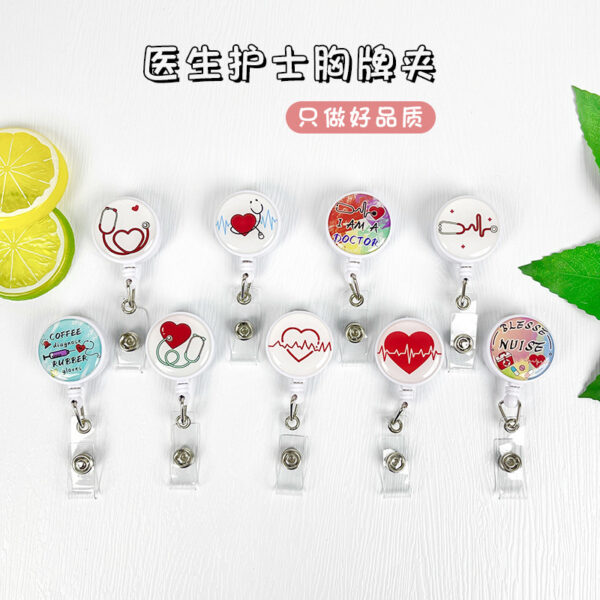 O1CN01F29Qpu1u1yWoGiWNs_2210248035978-0-cib Wholesale Retractable Doctor Nurse Badge Holder Keychain