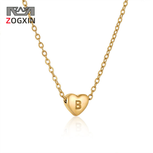Wholesale Stainless Steel Heart Gold Plated Necklaces