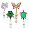 Wholesale Badge Reels Alloy Frog Sea Turtle Retractable Keychain