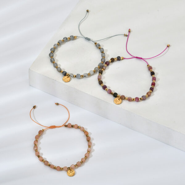 Wholesale Boho Style 4M Natural Stone Crystal Bracelet