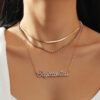 Wholesale Alloy Diamond Multilayer Zodiac Necklace