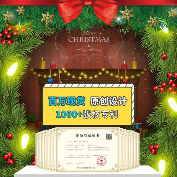 Wholesale Christmas Decorations Snowman Elk Window Stickers