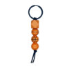 Wholesale Football Basketball Tennis Wooden Bead Printing Keychain
