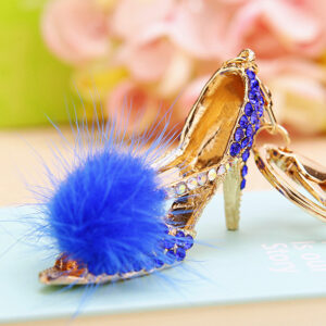 Plush high heels sapphire blue / Single OPP bag packaging