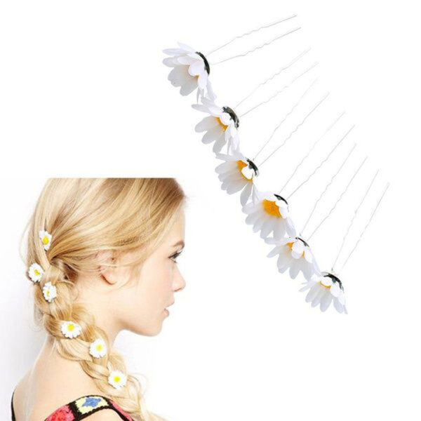 O1CN01FDZZm2281svCt5pT8_1010377873-0-cib Wholesale Silk Cloth Imitation Sunflower Pin U-shaped Hair Fork