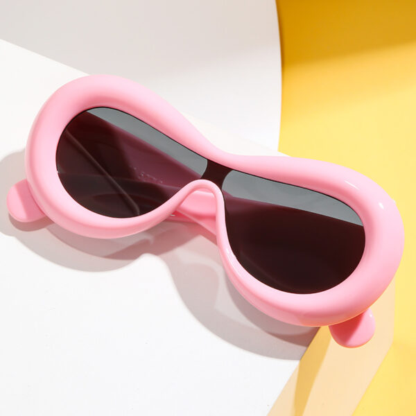Wholesale PC Funny Cat Eye Concave One Piece Sunglasses