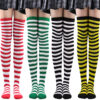 Wholesale Halloween Zebra Over-the-Knee Striped Socks