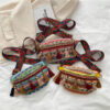 Wholesale Straw Woven Ethnic Style Tassel Woven Bag