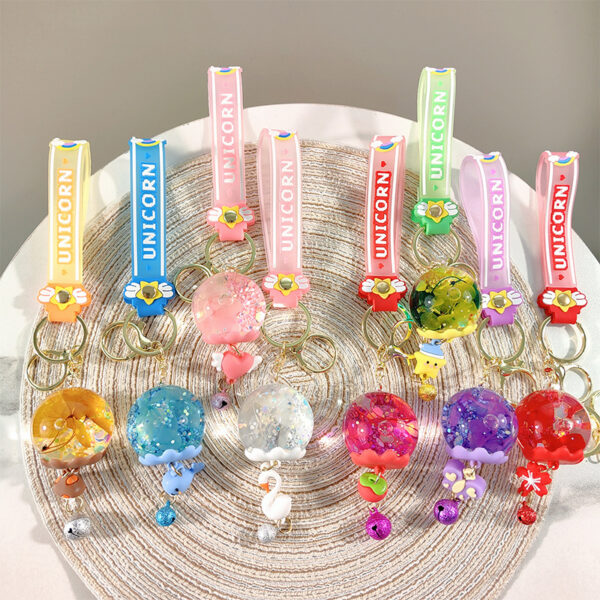 O1CN01FKiH5A1k48HRmXg2P_2211846614629-0-cib Wholesale Creative Oiled Butterfly Wind Chime Keychain