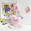 O1CN01FKjvRz1uCxw6h5BLK_4029156002-0-cib Wholesale Plush Heart Chain Shoulder Messenger Bag