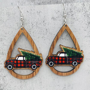 JE1113G / Wooden earrings
