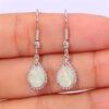 Wholesale Opal Pendant Alloy Earrings