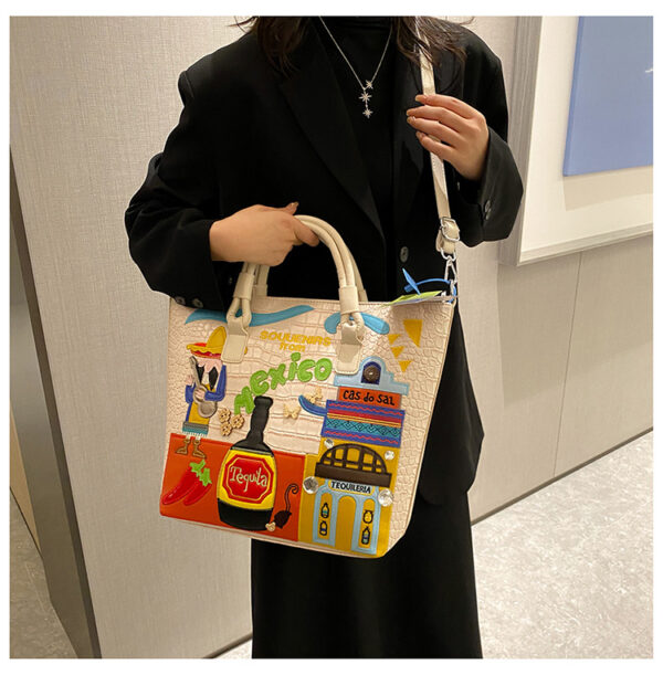 O1CN01FS9we81QUt2Gm3xEX_2214274131980-0-cib Wholesale PU Mexican Theme Embroidery Large Capacity Casual Shoulder Bag